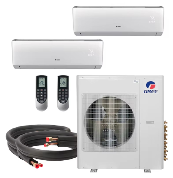 For Gree 18000Btu Wall-Mounted Split Air Conditioner Variable Frequency Cooling Heating for Home Hotel Use